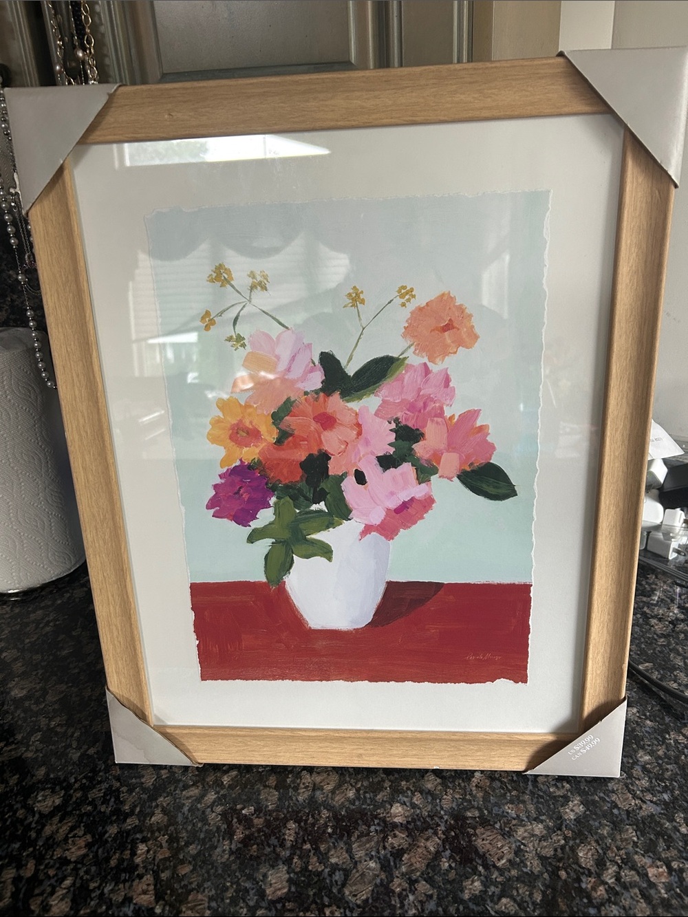 ASHLAND BEETLES & BLOOMS BRIGHTNESS IN BOOM 16x20 WALL ART FRAMED DECOR NWT